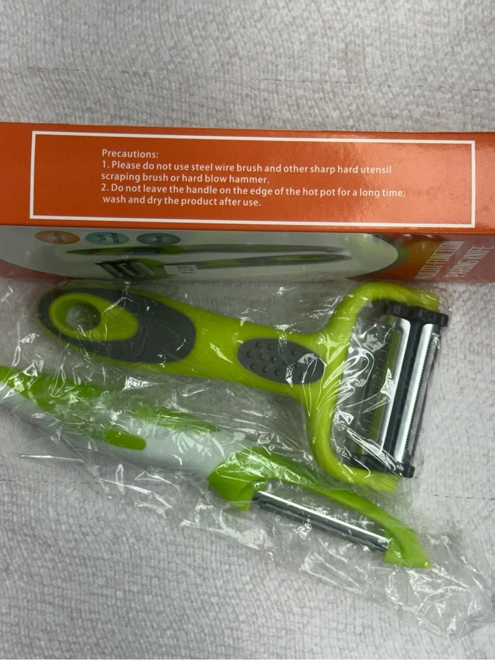 Green Multi-Function Paring Knife & Peeler Set - Men Grooming
